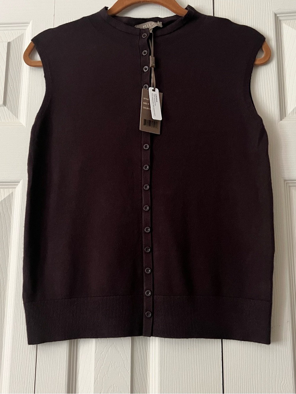 Milano Milano Knit Top in Deep Brown - Picture 3 of 8